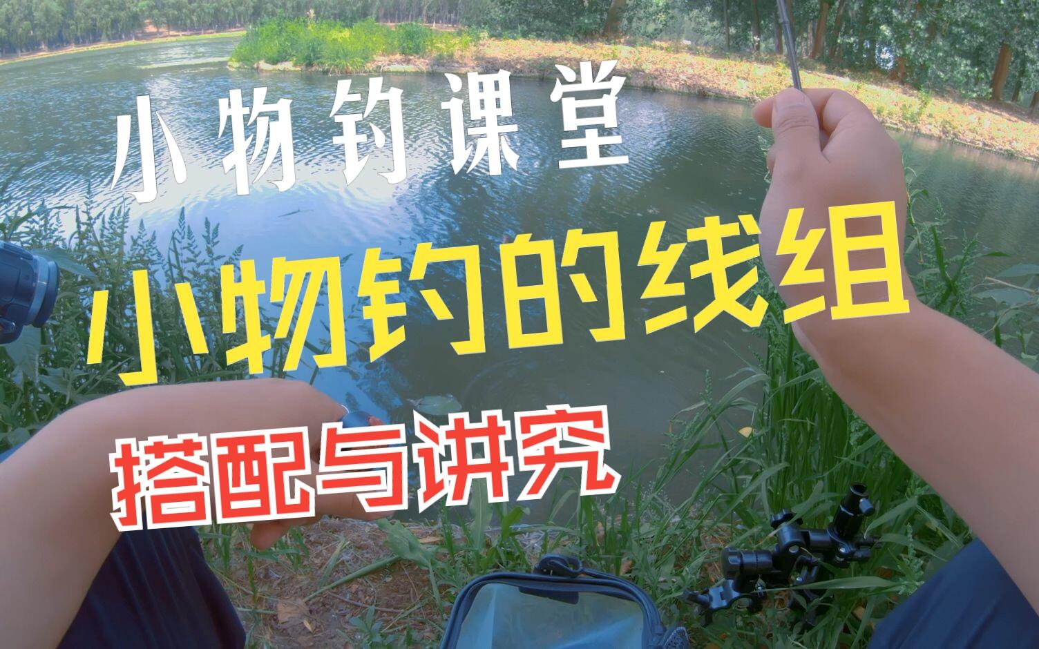 小物钓线组介绍视频封面，主题为钩小、漂小与简易线组